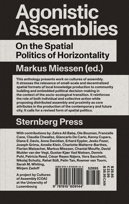 Agonistic Assemblies: On the Spatial Politics of Horizontality Cover Image