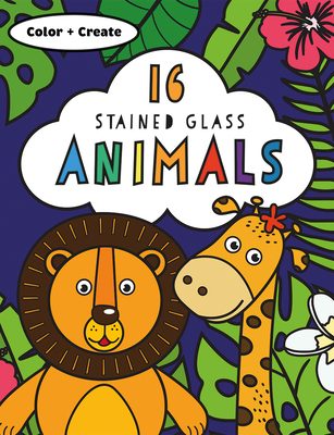 Stained Glass Coloring Animals (Color & Create)