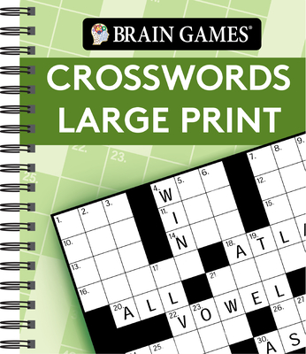 Brain Games - Crosswords Large Print (Green) cover