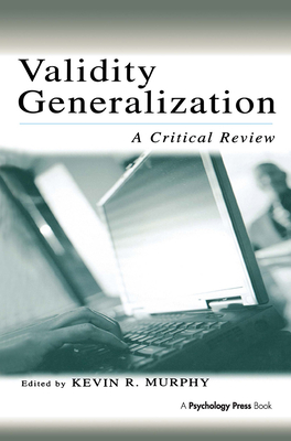 Validity Generalization: A Critical Review (Applied Psychology) Cover Image