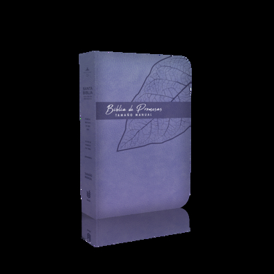 Biblia de Promesa Tamaño Manual / Piel Especial / Lavanda / Con Indice Cover Image