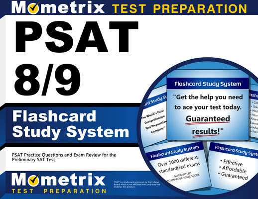 PSAT 8/9 Flashcard Study System: PSAT Practice Questions and Exam Review for the Preliminary SAT Test Cover Image