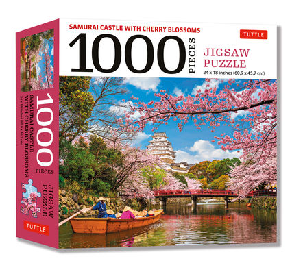 Samurai Castle with Cherry Blossoms 1000 Piece Jigsaw Puzzle: Cherry Blossoms at Himeji Castle (Finished Size 24 in X 18 In) Cover Image