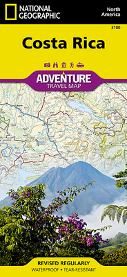 Costa Rica Map (National Geographic Adventure Map #3100)