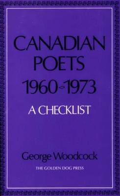 Canadian Poets, 1960-1973: A Checklist Cover Image