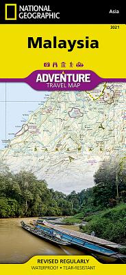 Malaysia Adventure Travel Map (National Geographic Adventure Map #3021) By National Geographic Maps Cover Image