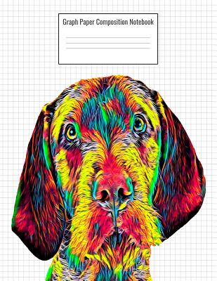 Graph Paper Composition Notebook: Quad Ruled 5 Squares Per Inch, 110 Pages, Wirehaired Vizsla Dog Cover, 8.5 x 11 inches / 21.59 x 27.94 cm