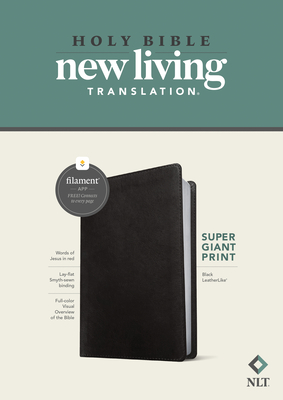 NLT Super Giant Print Bible, Filament-Enabled Edition (Leatherlike, Black, Red Letter) Cover Image