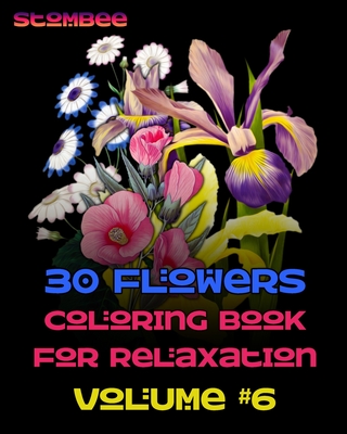 Flowers Vol 6 Coloring Book Digital Art & Collectibles Drawing