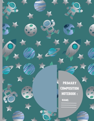 Primary Composition Notebook: Ming In space Adventures cute & elegant Story Paper to write in. By Creative Line Publishing Cover Image