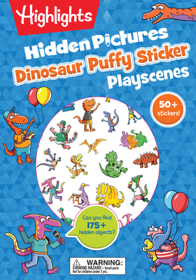 Dinosaur Hidden Pictures Puffy Sticker Playscenes (Highlights Puffy Sticker Playscenes) By Highlights (Created by) Cover Image
