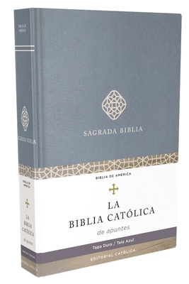 Biblia Católica de Apuntes, Tapa Dura, Tela, Azul Cover Image