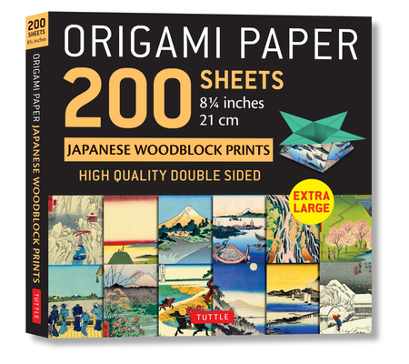 Origami Paper 200 Sheets Japanese Woodblock Prints 8 1/4: Extra Large Tuttle Origami Paper: Double Sided Origami Sheets Printed with 12 Different Prin Cover Image