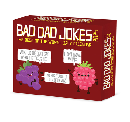 Bad Dad Jokes 2024 6.2 X 5.4 Box Calendar By Willow Creek Press Cover Image