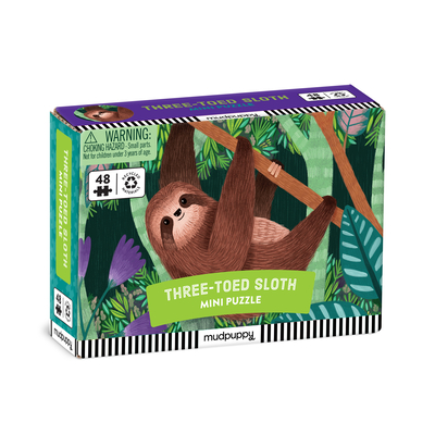 Three-Toed Sloth Mini Puzzle By Jean Claude (Illustrator) Cover Image