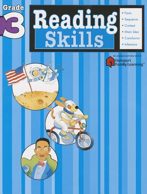 Reading Skills: Grade 3 (Flash Kids Harcourt Family Learning) Cover Image