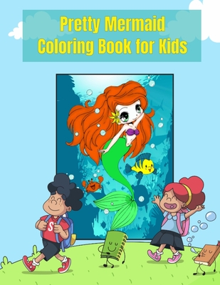The Easy Mermaid Coloring Book for Kids (Paperback) 