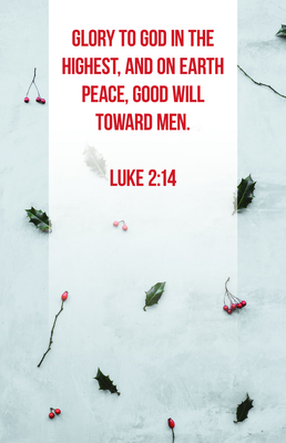 Christmas Bulletin: In The Highest (Package of 100): Luke 2:14 (KJV) By Broadman Church Supplies Staff (Contributions by) Cover Image