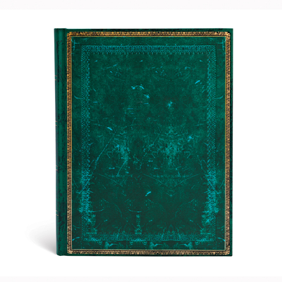 Paperblanks | Viridian | Old Leather Collection | Hardcover Journal | Ultra | Lined | Elastic Band Closure | 144 Pg | 120 GSM