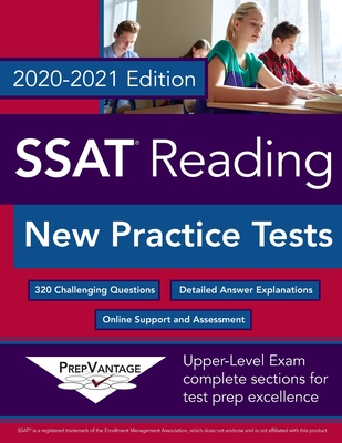 SSAT Reading: New Practice Tests, 2020-2021 Edition By Prepvantage Cover Image