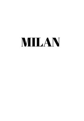 Milan: Hardcover White Decorative Book for Decorating Shelves, Coffee Tables, Home Decor, Stylish World Fashion Cities Design By Murre Book Decor Cover Image