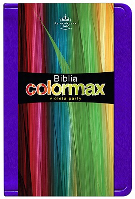 RVR 1960 Biblia Colormax, partido violeta imitación piel
