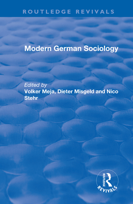 Modern German Sociology (Routledge Revivals)