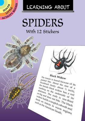 Learning about Spiders: With 12 Stickers (Dover Little Activity Books) Cover Image