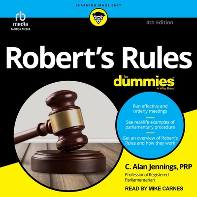 Robert's Rules for Dummies, 4th Edition Cover Image