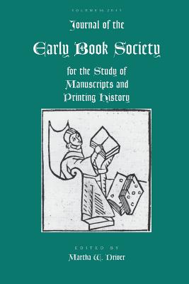 Jnl of the Early Book Society V.16 (Journal of the Early Book Society (Jebs)) Cover Image
