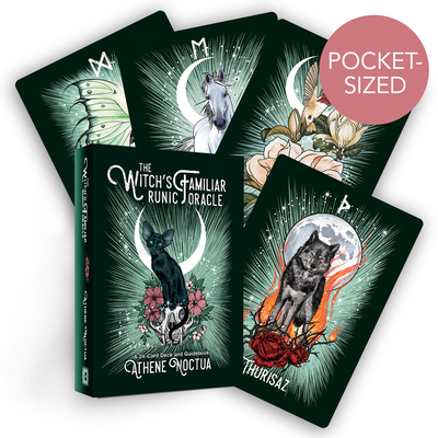 The Witch’s Familiar Runic Oracle: A 24-Card Deck and Guidebook By Athene Noctua Cover Image