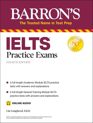 IELTS Practice Exams (with Online Audio) (Barron's Test Prep) Cover Image