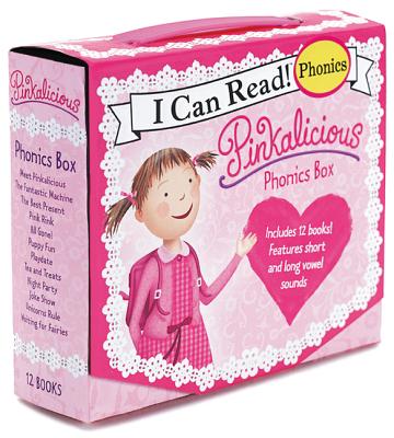 Pinkalicious 12-Book Phonics Fun!: Includes 12 Mini-Books Featuring Short and Long Vowel Sounds (My First I Can Read) Cover Image