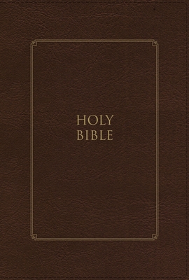 Kjv, Thompson Chain-Reference Bible, Large Print, Leathersoft, Brown, Red Letter, Thumb Indexed, Comfort Print Cover Image
