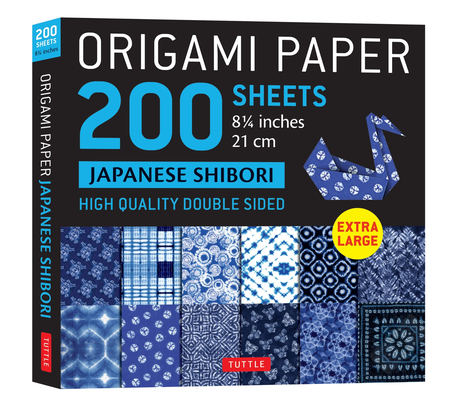 Origami Paper 200 Sheets Japanese Shibori 8 1/4 (21 CM): Extra Large Tuttle Origami Paper: Double-Sided Sheets (12 Designs & Instructions for 6 Projec