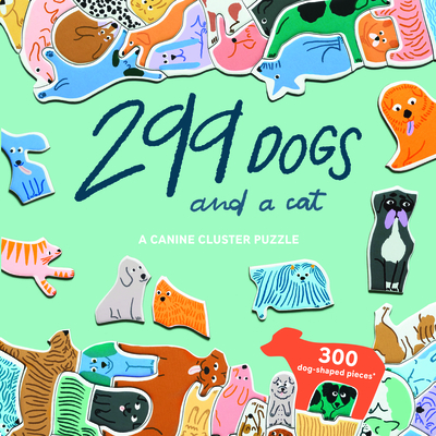299 Dogs (and a cat) 300 Piece Puzzle: A Canine Cluster Puzzle Cover Image