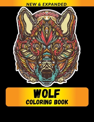 Wolf Coloring Book: Stress Relieving Designs Coloring Book For Adults Cover Image
