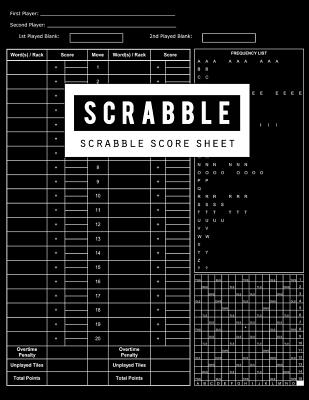 Scrabble Score Sheet: Scrabble Game Record Book, Scrabble Score