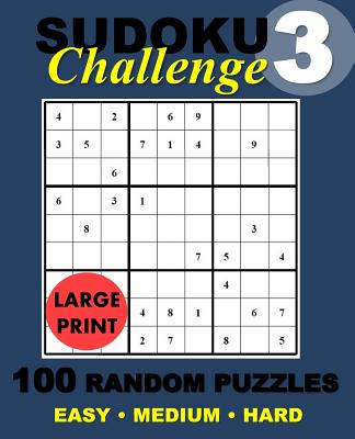 suduko challange 3 suduko challange random puzzles large print paperback wellesley books