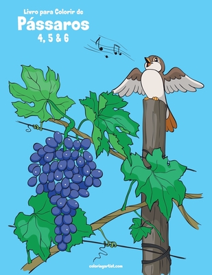 Livro para Colorir de Pássaros 4, 5 & 6 By Nick Snels Cover Image