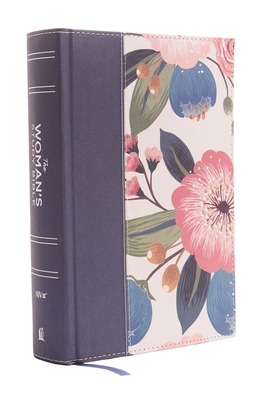 NIV, the Woman's Study Bible, Cloth Over Board, Blue Floral, Full-Color: Receiving God's Truth for Balance, Hope, and Transformation Cover Image
