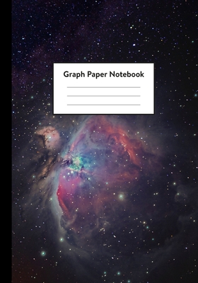 Graph Paper Notebook: 5 x 5 squares per inch, Quad Ruled - 7 x 10 - Outer Space Purple Cosmic Nebula - Math and Science Composition Notebook By Space Composition Notebooks Cover Image