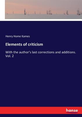 Cover for Elements of criticism