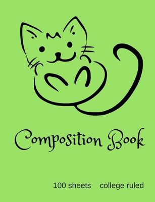 Happy Cat College Ruled Composition Book By Southern Pieces Cover Image