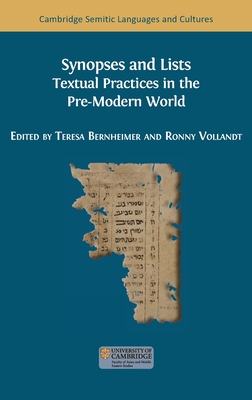 Synopses and Lists: Textual Practices in the Pre-Modern World Cover Image