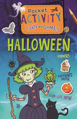 Halloween Pocket Activity Fun and Games: Games, Puzzles, Fold-Out Scenes, Patterned Paper, Stickers! Cover Image