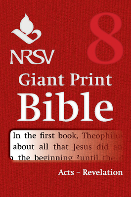 NRSV Giant Print Bible: Volume 8, Acts to Revelation By Bible Cover Image