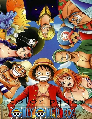 Color Pages Only One Piece One Piece Coloring Book Manga Coloring All Straw Hat Members 50 Coloring Pages Luffy And Friends Fans Zoro Nami Paperback Island Bound