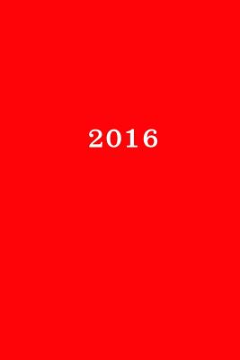 2016: Kalender/Agenda: op 2 pagina's, A5, Kaft rood (Paperback) | Books and Crannies