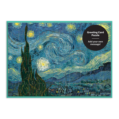 Moma Starry Night Greeting Card Puzzle By Vincent Van Gogh (Artist) Cover Image